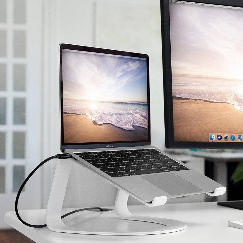 Curve Laptop Stand for Macbook - White SE