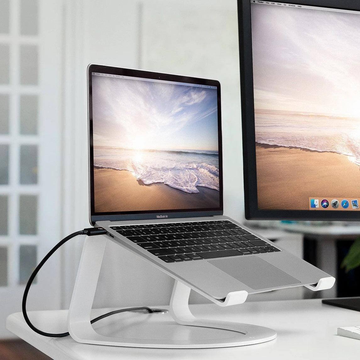 Curve Laptop Stand for Macbook - White SE