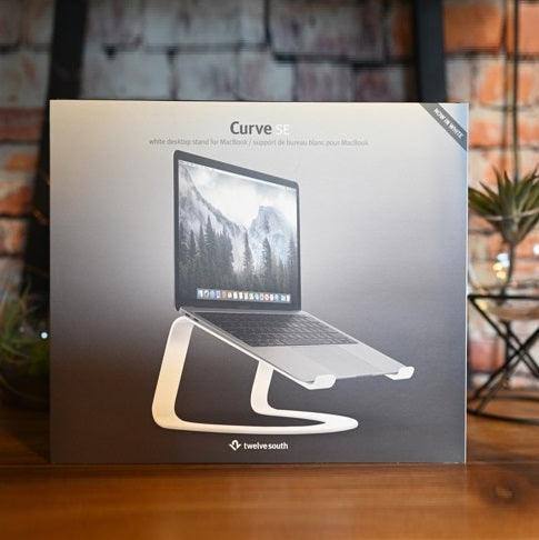 Curve Laptop Stand for Macbook - White SE