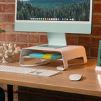 Curve Riser for iMac and Displays - White
