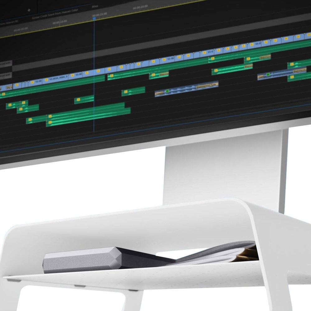 Curve Riser for iMac and Displays - White