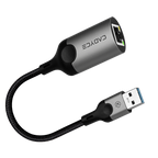 Cadyce CA-U3GE USB 3.2 to Gigabit Ethernet Adapter shown in the d6ba 4b9a b6b5 angle