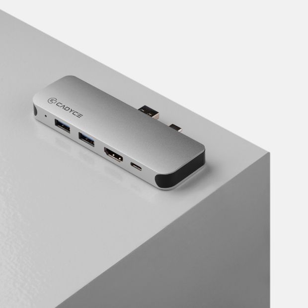 Cadyce CA-UCMSD dock side angle highlighting 4K HDMI port ucmsd h