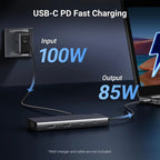 UGREEN 8-in-1 USB C 4K Docking Station Dual Monitor Triple Display Hub 2 HDMI VGA 2 USB A C 100W PD MacBook Dell HP (35588)