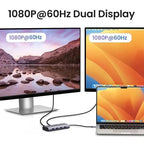 UGREEN 7-in-1 USB C Multifunctional Adapter 2 HDMI 2 USB A 3.0 3 USB A 2.0 100W PD Hub Dock Multi Port (35897)