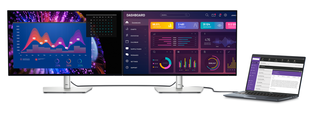 Dell U2724DE UltraSharp 27" 120Hz 2K 1440p IPS Black Panel Thunderbolt Hub Monitor