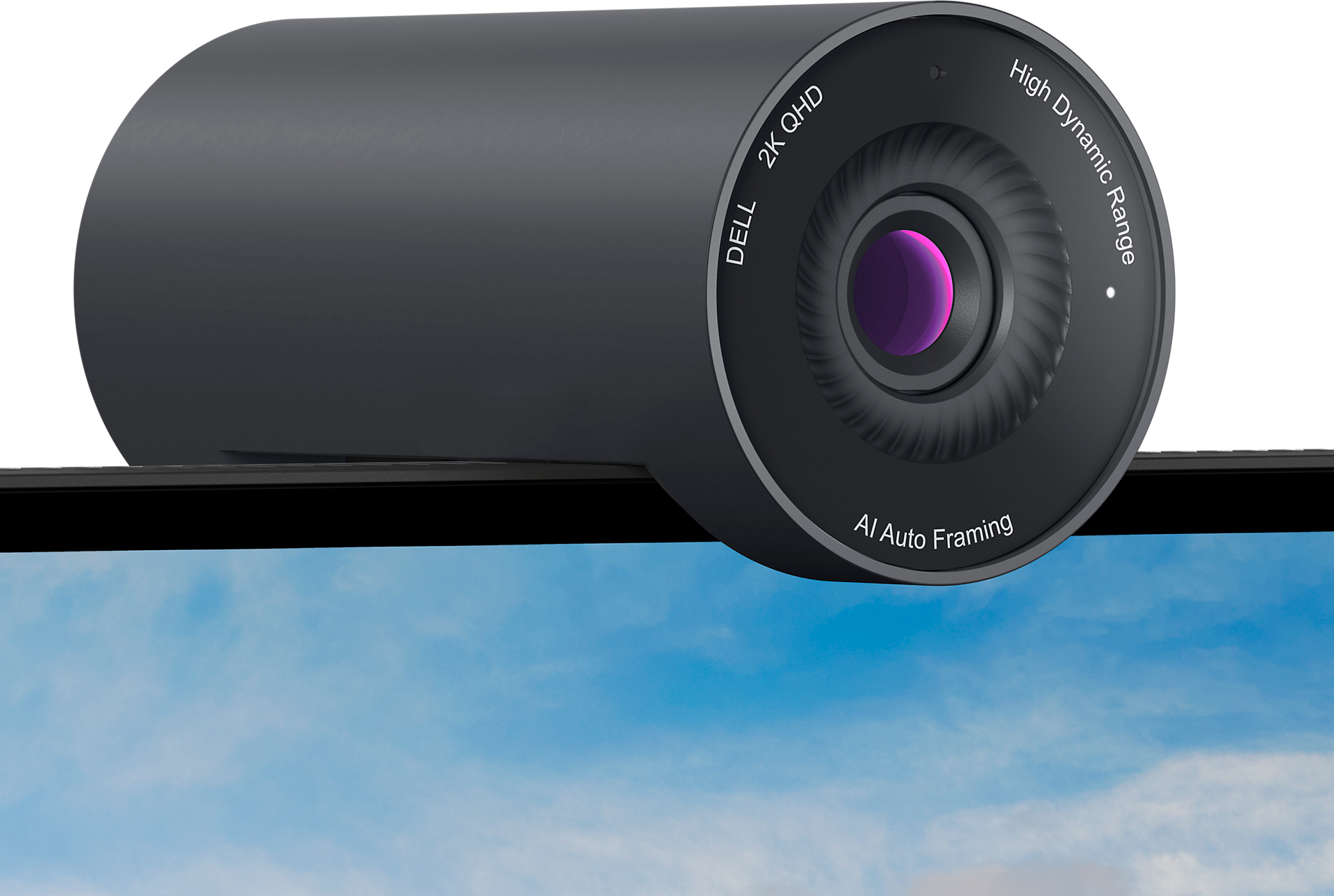 Dell Pro WB5023 60 FPS 1440p 2K QHD USB 2.0 Type-A HDR Webcam with Built-in Microphone - Black