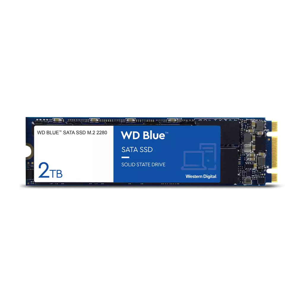 Western Digital WD Blue 2TB M.2 2280 SATA Internal Solid State Drive - Blue