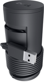 Dell Pro WB5023 60 FPS 1440p 2K QHD USB 2.0 Type-A HDR Webcam with Built-in Microphone - Black