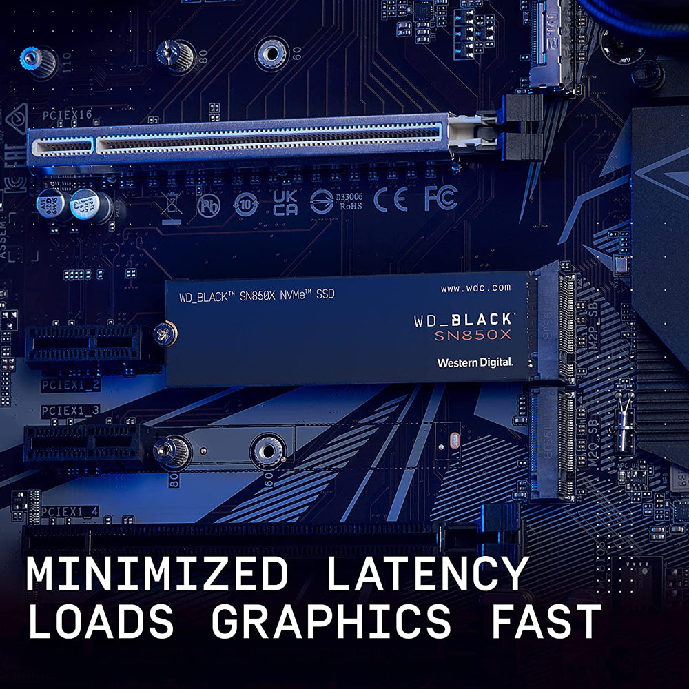 Western Digital Black SN850X 2TB M.2 NVMe PCIe 4.0 Internal SSD