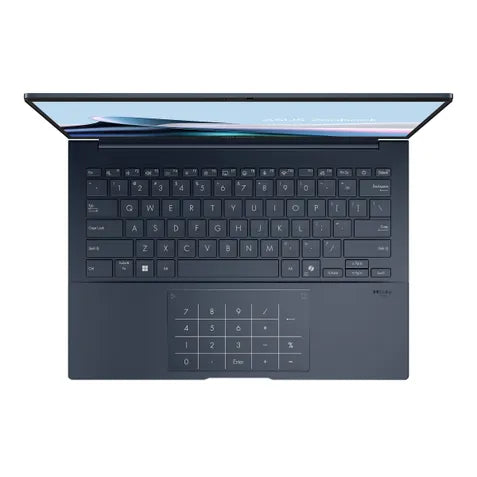 Laptop with keyboard cover on a white background